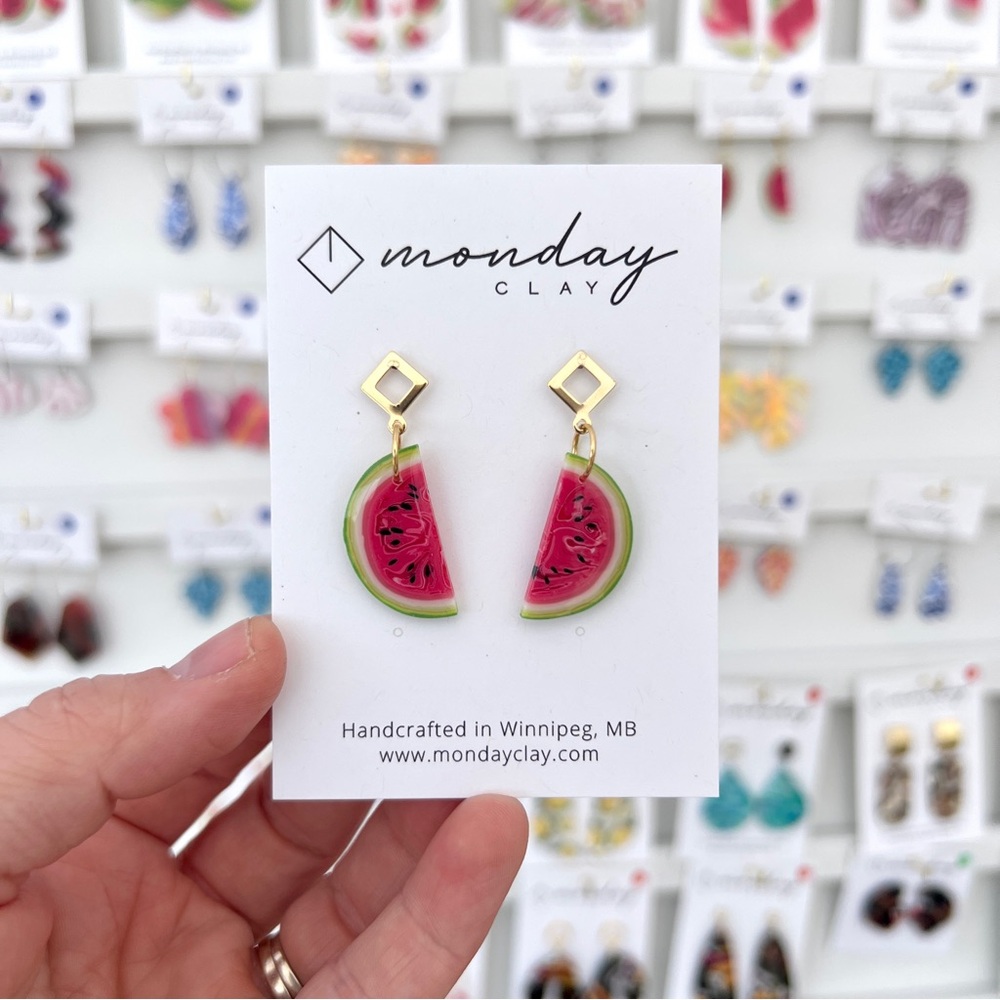 Watermelon Earrings